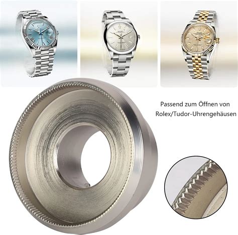 rolex uhrendeckel öffnen ohne vertiefung|how to open Rolex watch.